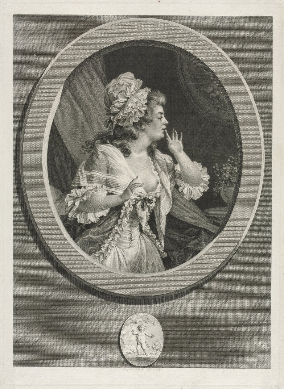 Sei zumindest diskret und du kannst auf mich zählen, Paar, 1789 von Augustin de Saint Aubin