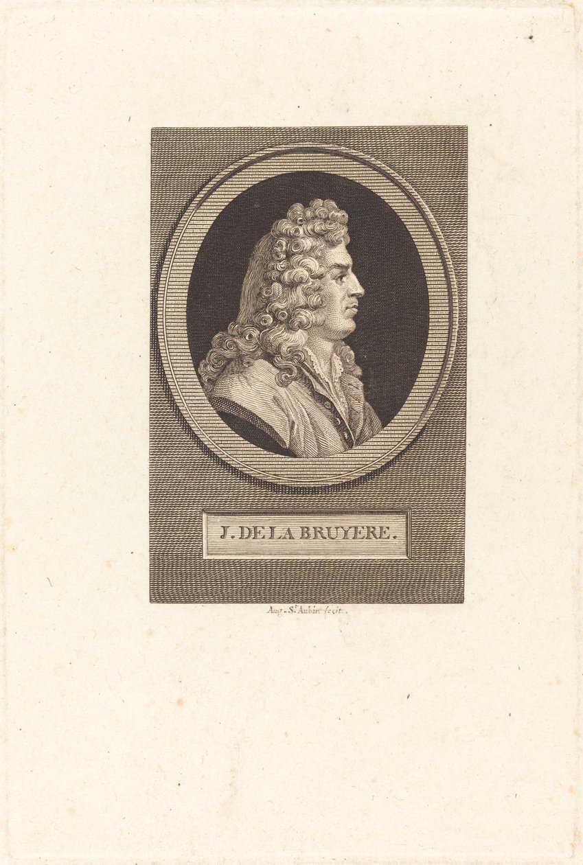 Jean de La Bruyère von Augustin de Saint Aubin