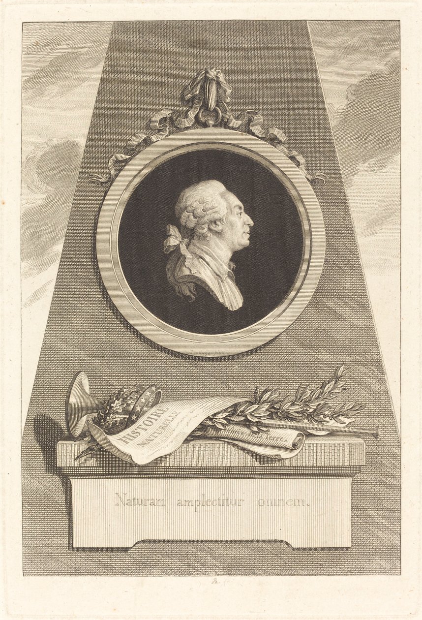 Graf von Buffon von Augustin de Saint Aubin after Piat Joseph Sauvage