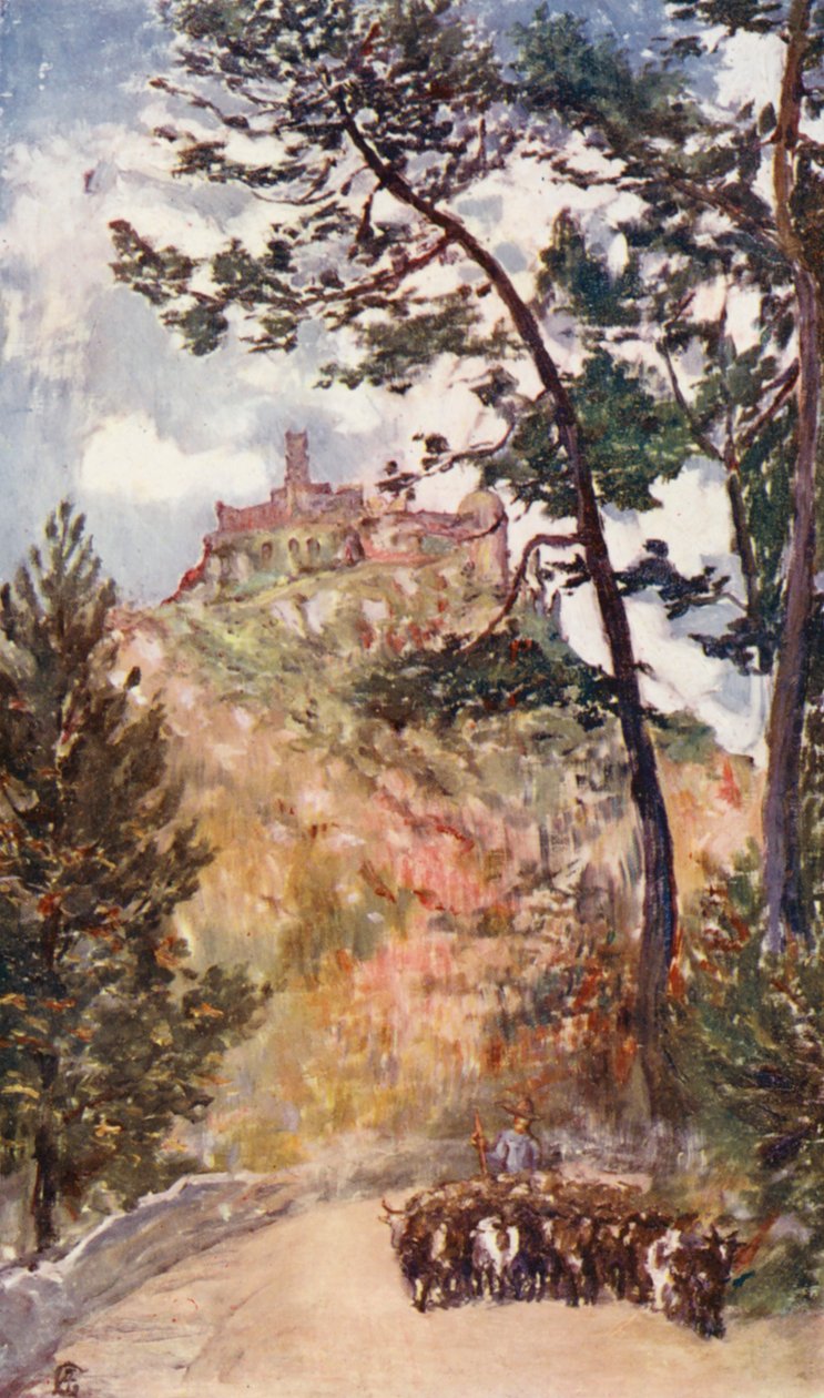 Cintra, Der Sommerpalast des Königs von Portugal von Augustine Fitzgerald