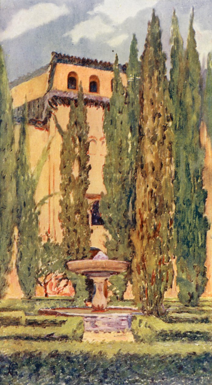 Hof von Lindaraxa, Die Alhambra von Augustine Fitzgerald