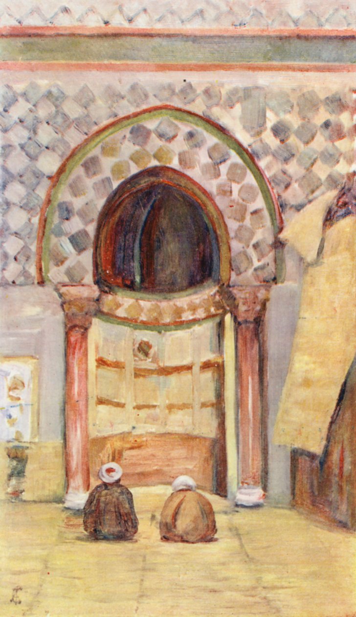 Das Mirhab in der Moschee von Sidi Okbar, Kairouan von Augustine Fitzgerald
