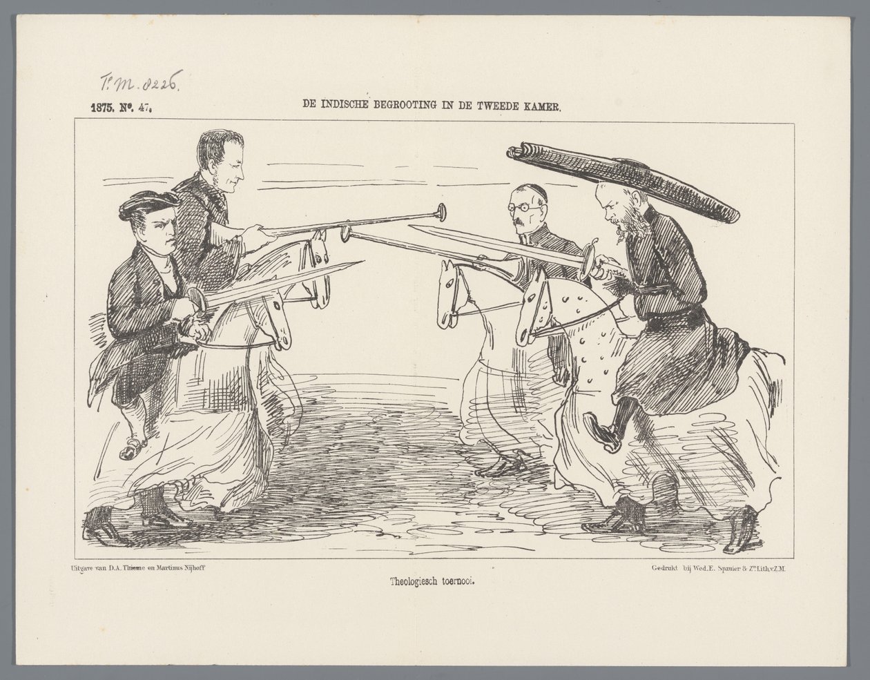 Utrechter Maskerade von 1851: Rhetoriker im Jahr 1500 von Augustinus Jacobus Bernardus Wouters