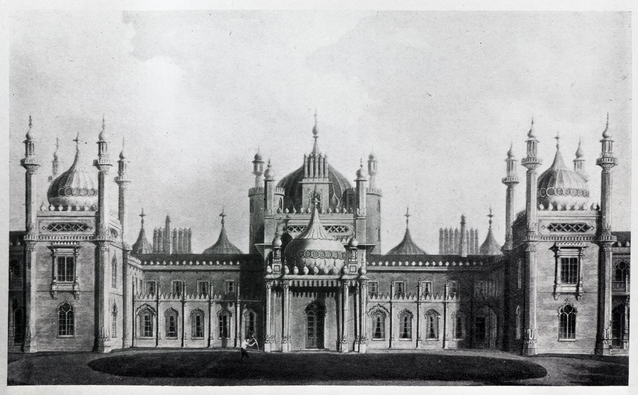 Die Westfassade des Brighton Pavilion von Augustus Welby Northmore Pugin