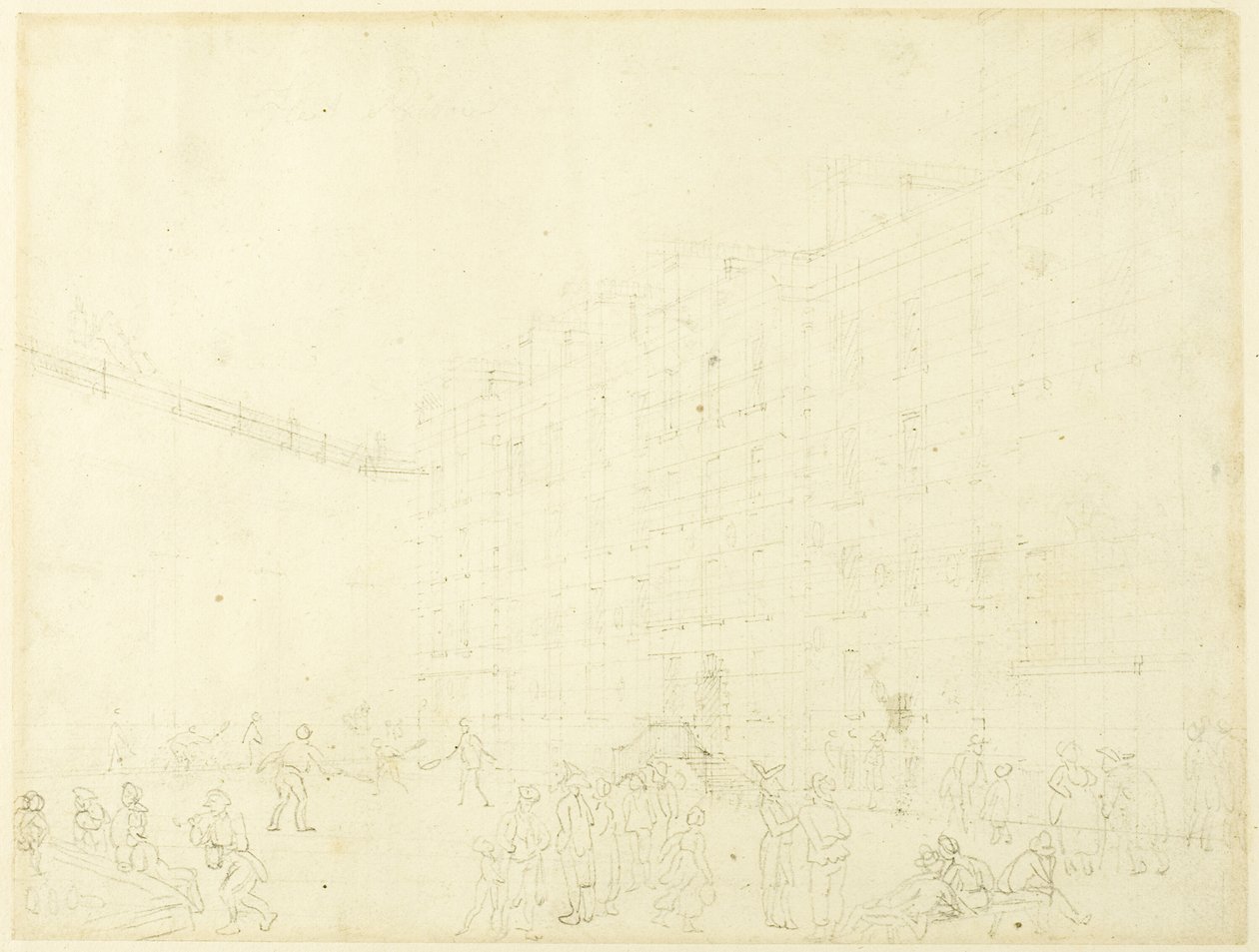 Studie für Fleet Prison, aus Microcosm of London von Augustus Charles Pugin