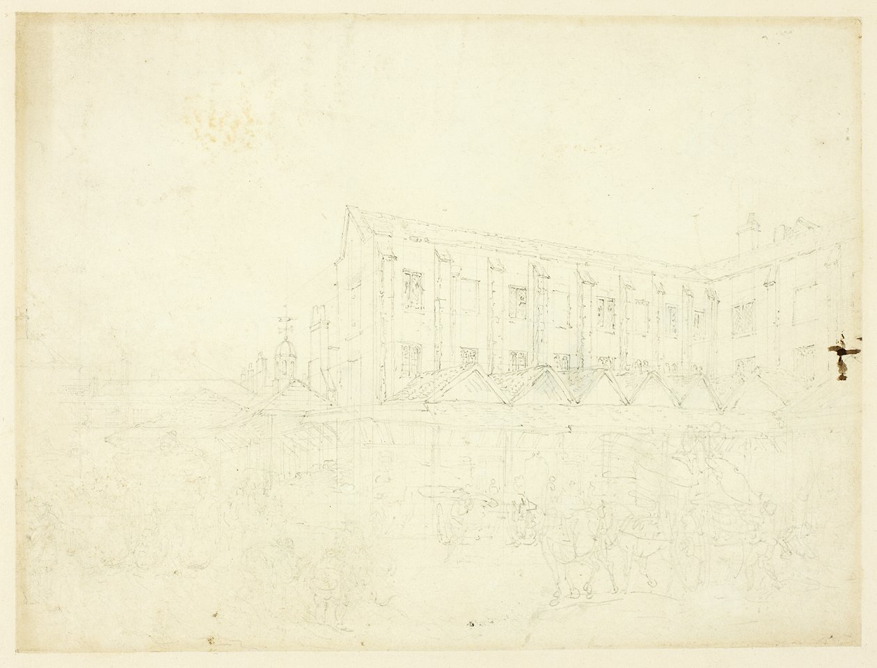 Studie für Leaden Hall Market, aus Microcosm of London von Augustus Charles Pugin