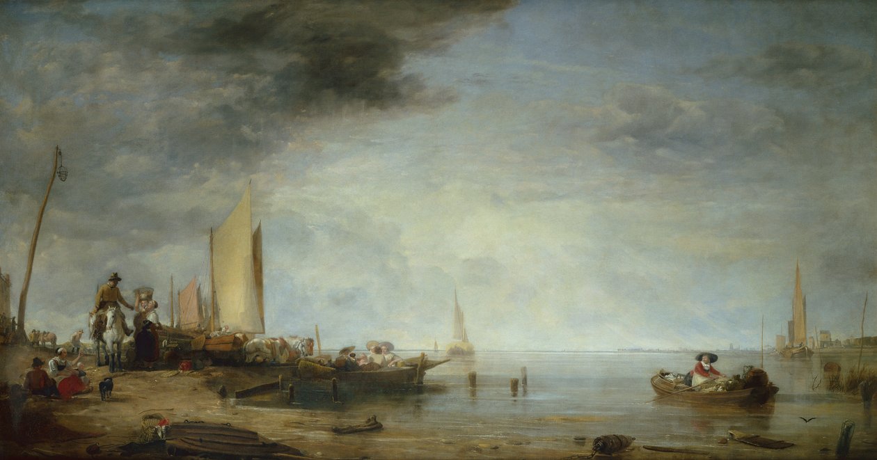 Niederländische Marktboote, Rotterdam von Augustus Wall Callcott