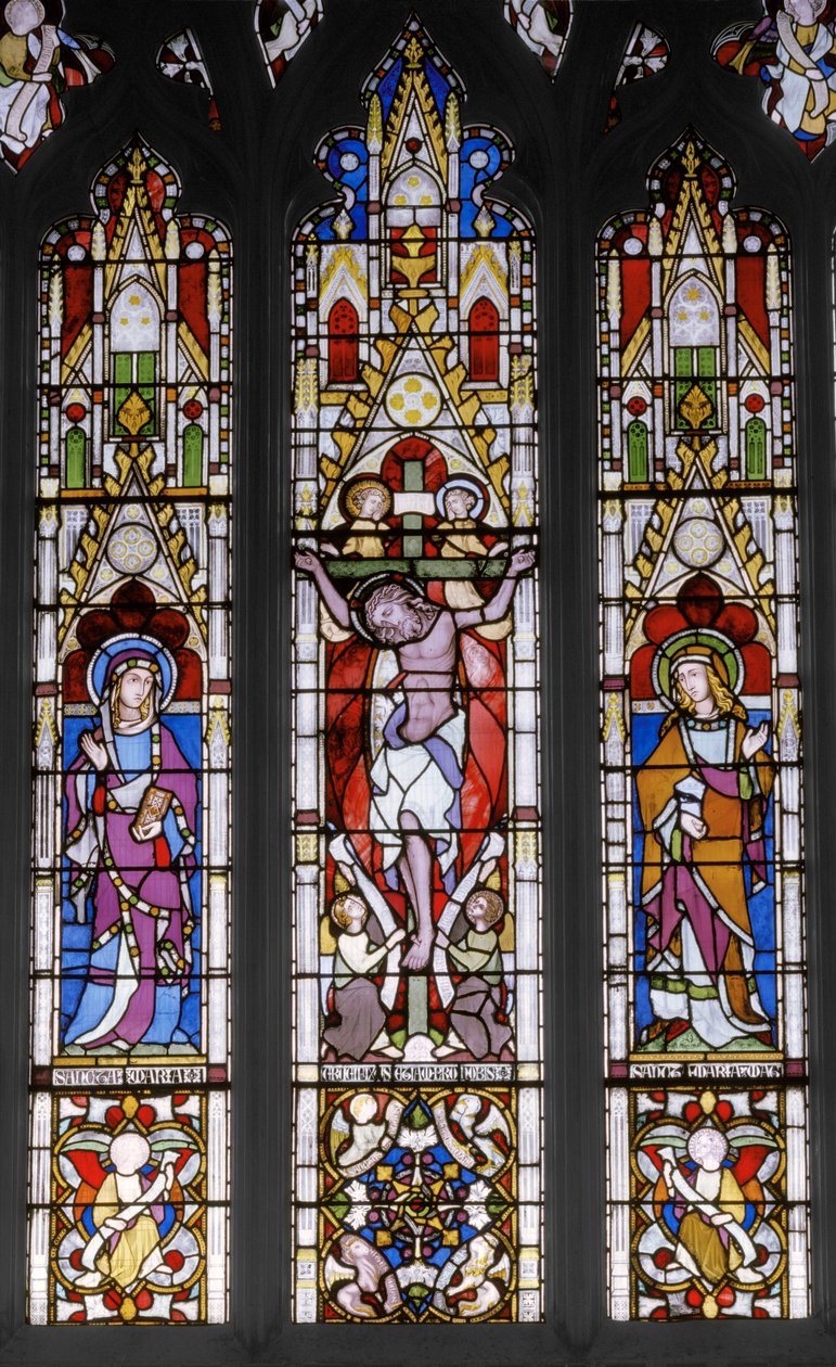 Kreuzigung mit Heiligen von Augustus Welby Northmore Pugin