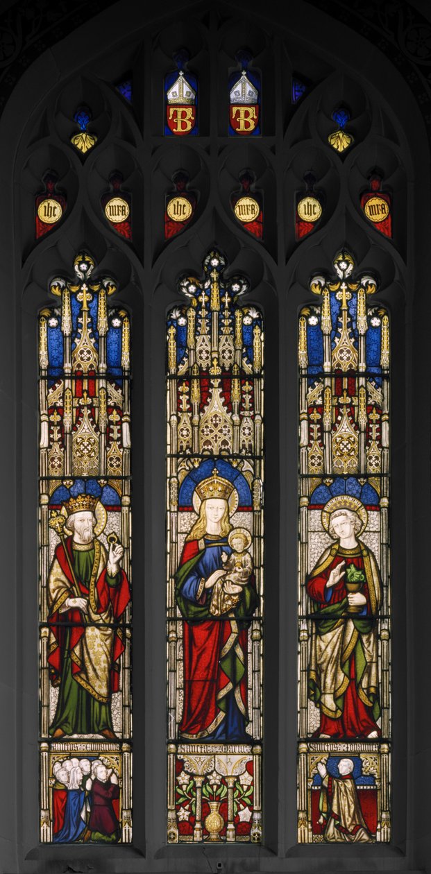 Edward der Bekenner, Jungfrau und Kind, und St. Johannes der Evangelist von Augustus Welby Northmore Pugin