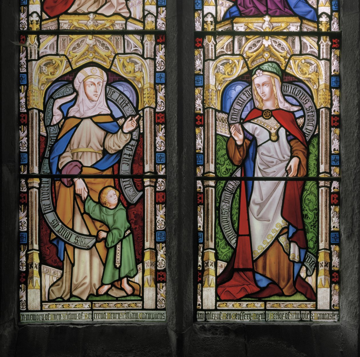 Hannah mit dem jungen Samuel und Dorcas von Augustus Welby Northmore Pugin