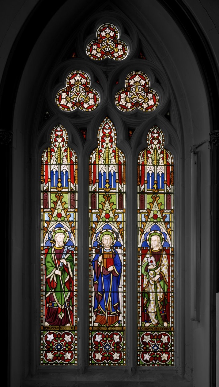 Heiliger Thomas, Heiliger Jakobus der Ältere und Heiliger Jakobus der Jüngere von Augustus Welby Northmore Pugin