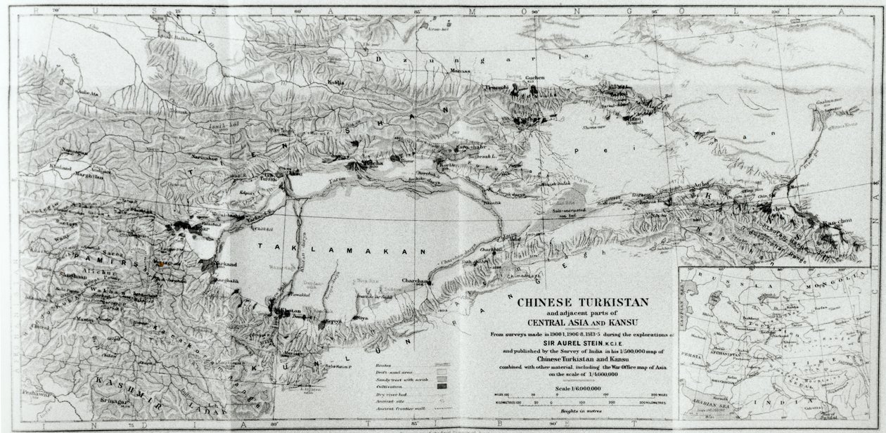 Karte von Chinesisch-Turkestan, aus 