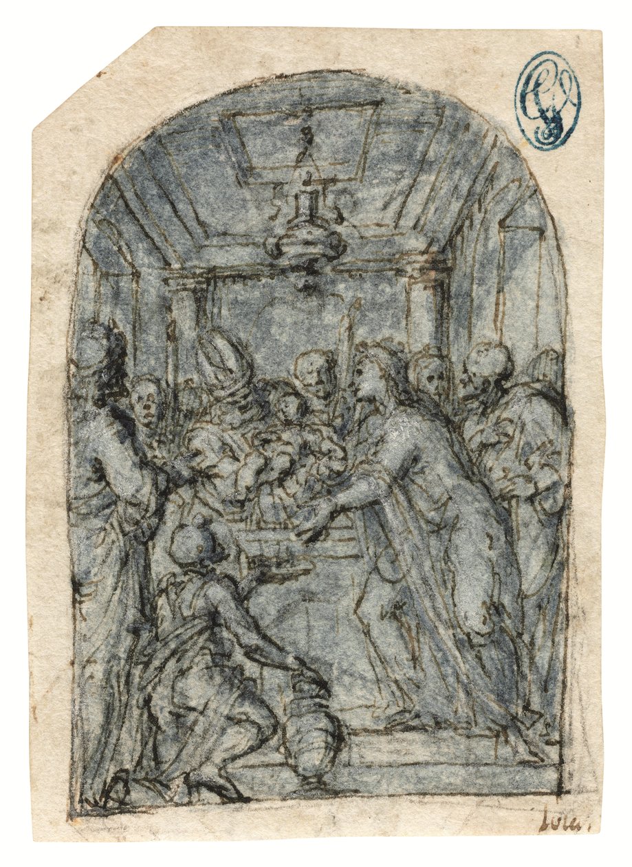 Die Darstellung im Tempel von Aurelio (attr. to) Luini