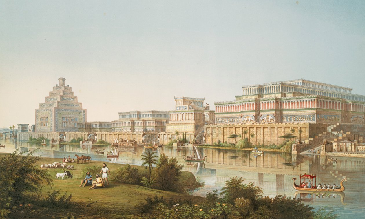 Die Paläste von Nimrud [Kalhu] restauriert, 1853 von Austen Henry Layard