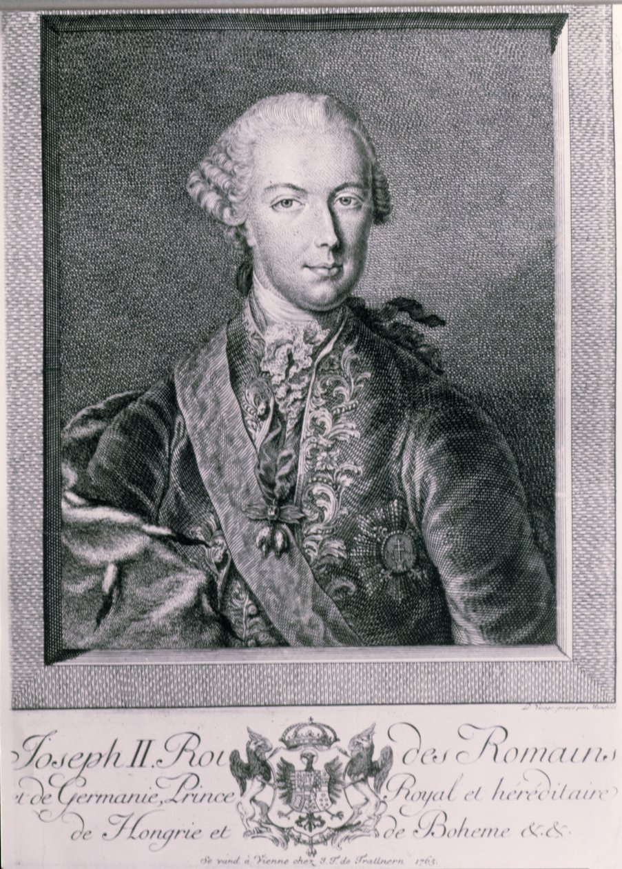 Porträt von Joseph II. (1741-90) König von Deutschland und Heiliger Römischer Kaiser, 1763 von Austrian School