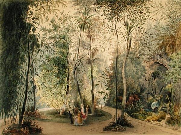 Der Wintergarten des Hofburg-Palastes, Wien, 1852 von Austrian School