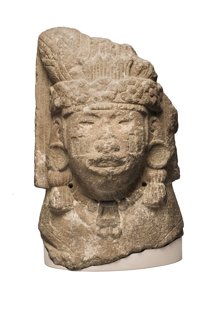 Kopf von Xilonen, der Göttin des jungen Mais, Tenochtitlan, Mexiko, 1450/1500 von Aztec