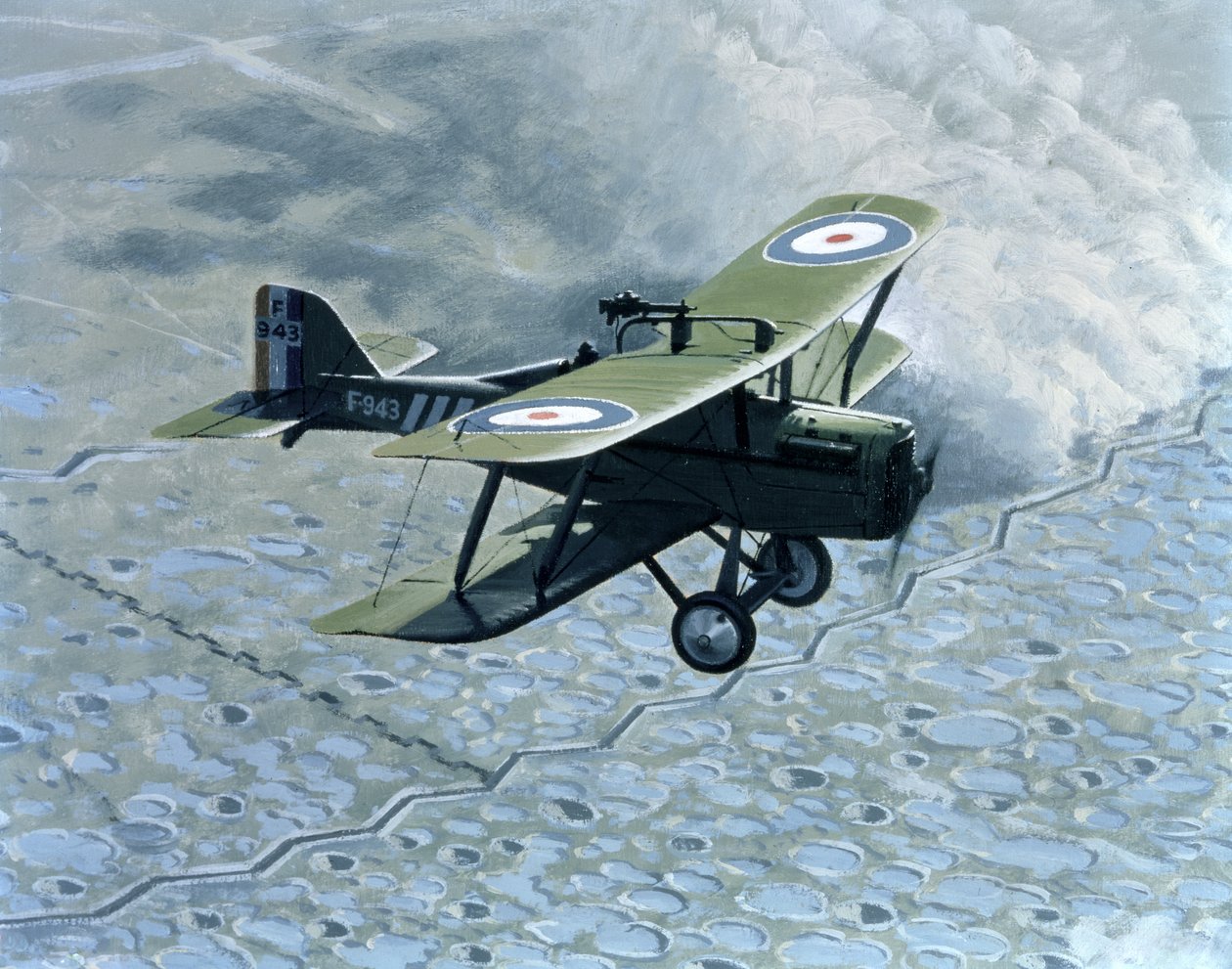 Royal Aircraft Factory SE5, Einsitzer mit Vickers- und Lewis-Maschinengewehr, angetrieben von Hispano-Suiza von B. Withams