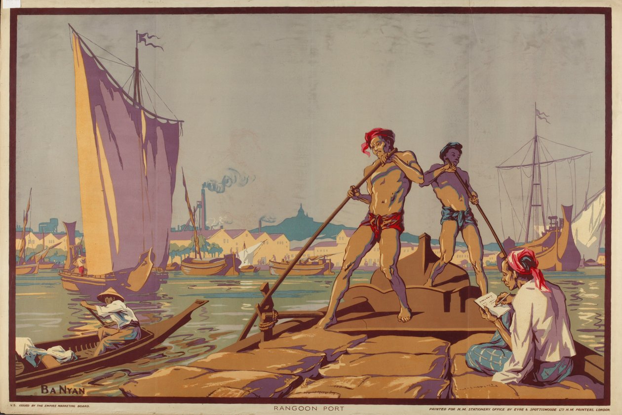 Rangun Hafen, aus der Serie 