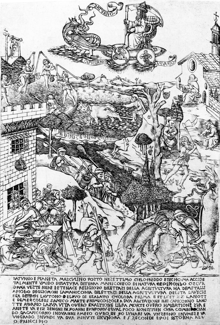 Saturn, ca. 1464 von Baccio Baldini
