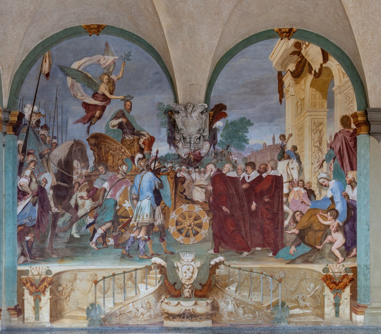 Triumphaler Einzug von Cosimo I. in Siena von Baldassare (1611-89) Franceschini
