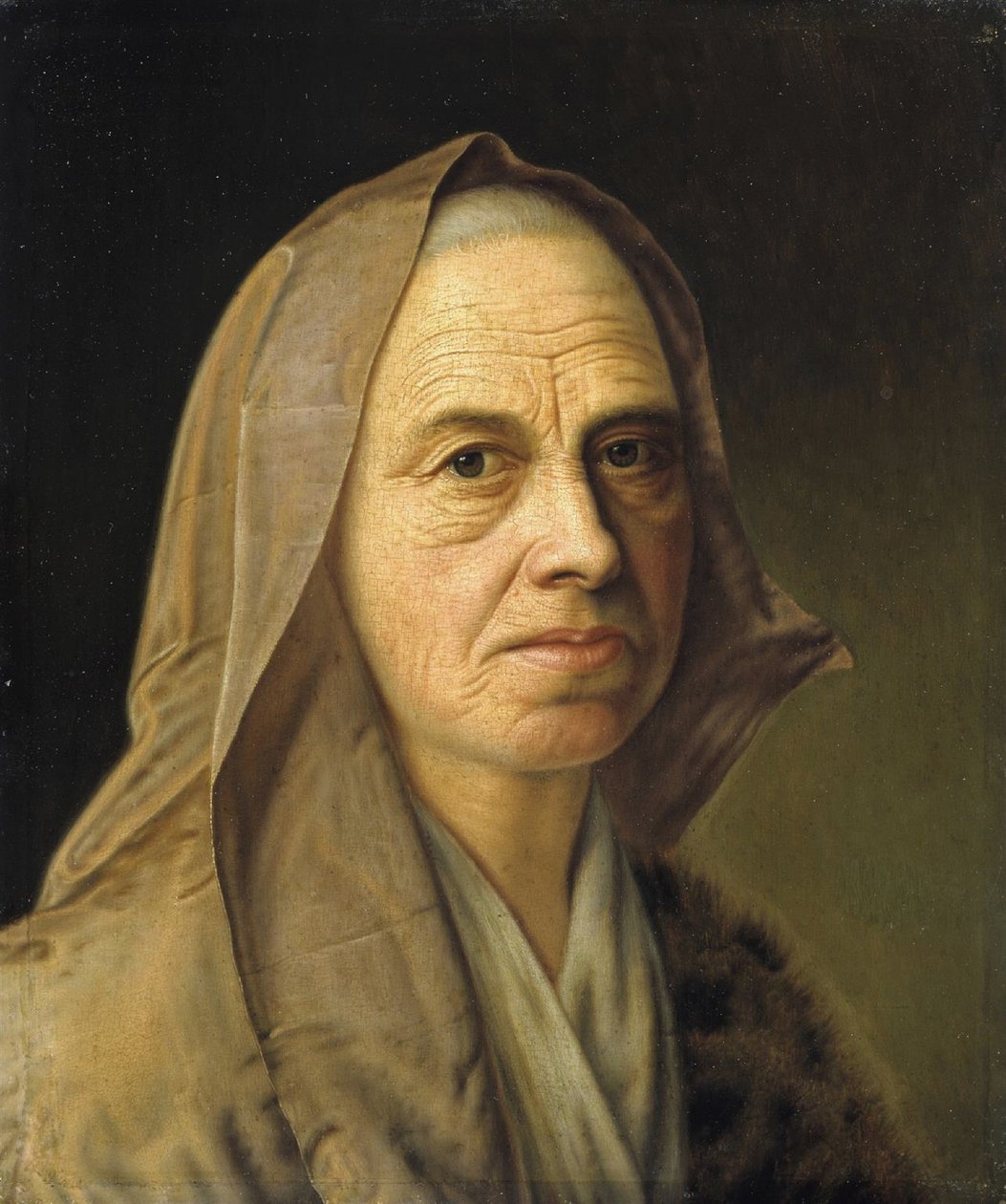 Studie einer alten Frau - Hamburger Kunsthalle von Balthasar Denner