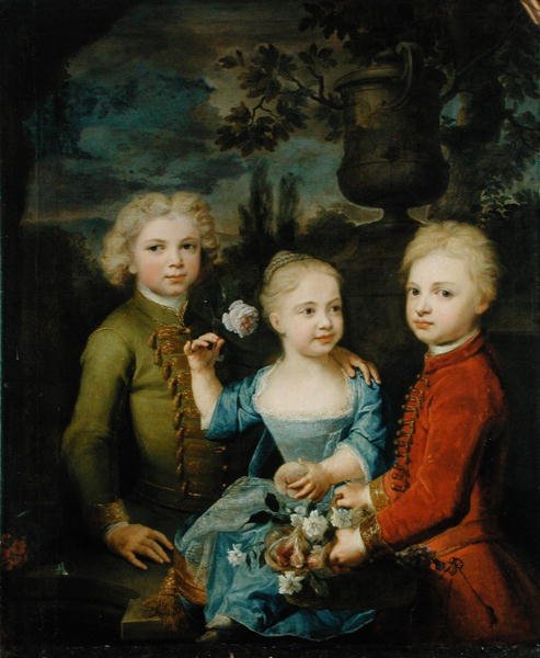 Die Kinder des Ratsmitglieds Barthold Heinrich Brockes (1680-1747) von Balthasar Denner