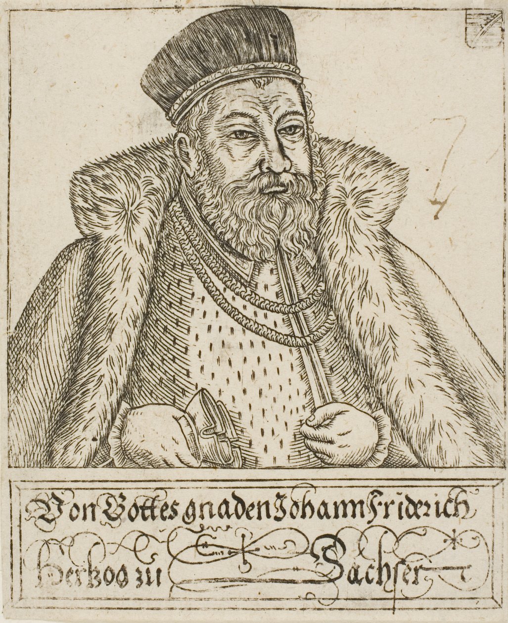 Johann Friedrich, aus Sächsische Herzöge und Kurfürsten von Balthasar Jenichen