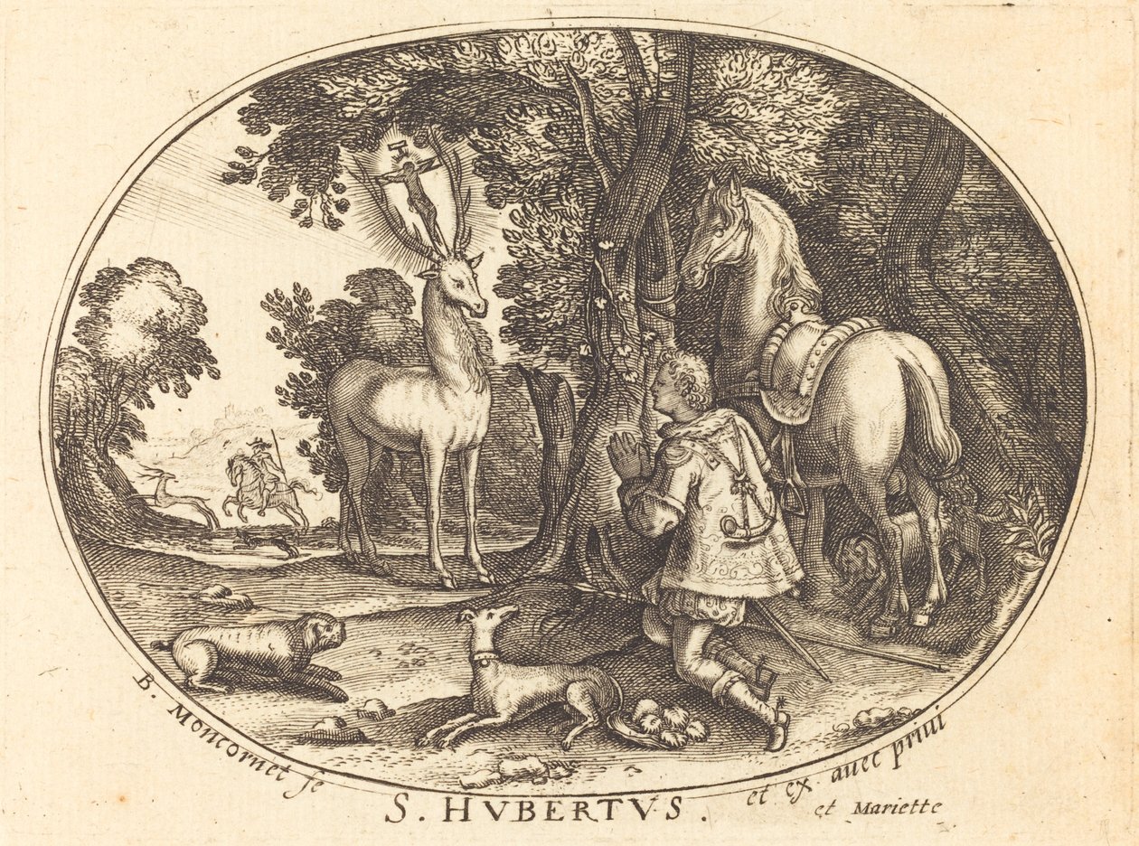 Die Vision des heiligen Hubertus von Balthasar Moncornet