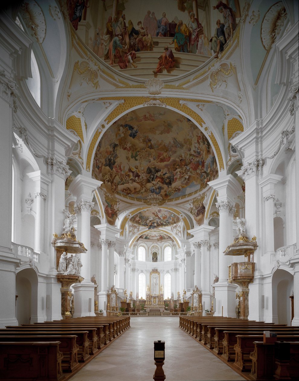 Innenansicht der Klosterkirche von Architekt Johann Balthasar Neumann von Balthasar Neumann