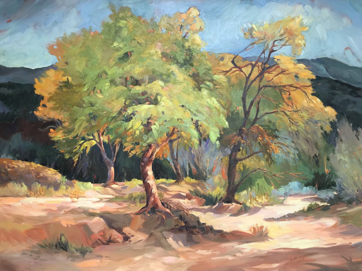 Herbst am Rio Grande Beto Junction, 2001 von Barbara Cleary