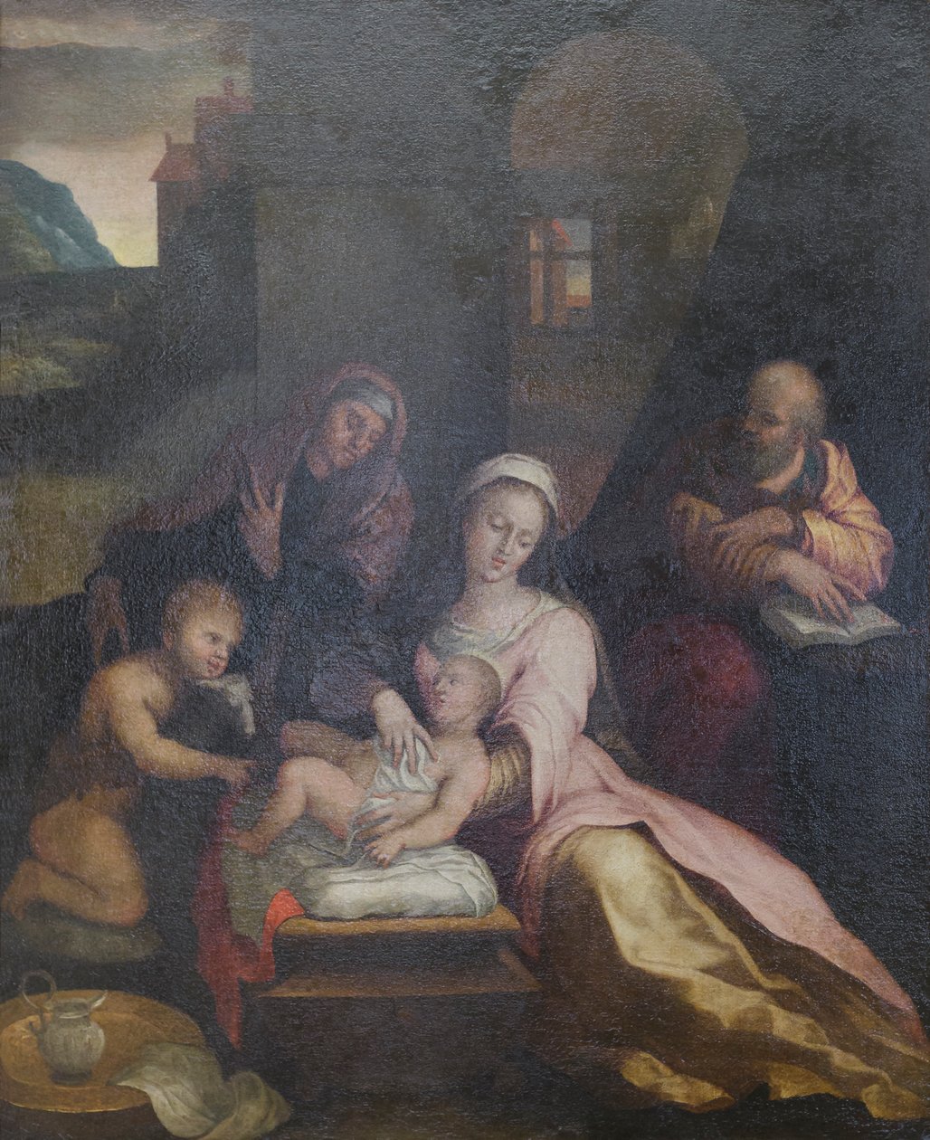 Heilige Familie mit St. Johannes und St. Elisabeth von Barbara Longhi