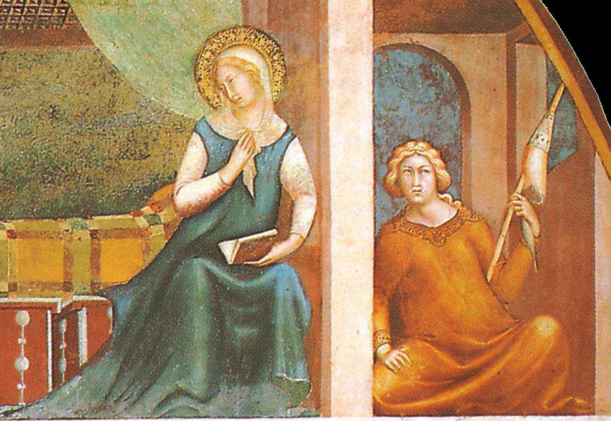 Die Verkündigung von Barna da Siena