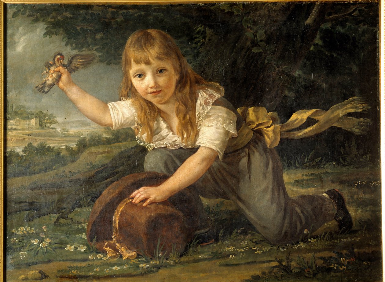 Porträt von Paulin des Hours als Kind von Baron Antoine Jean Gros