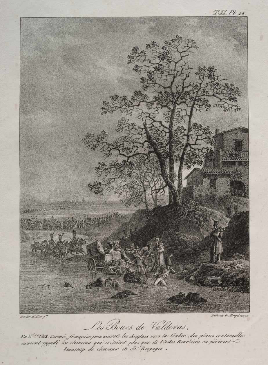 Spanische Kampagne: Die Sümpfe von Valderas, Provinz León von Baron Louis Albert Guillain Bacler d