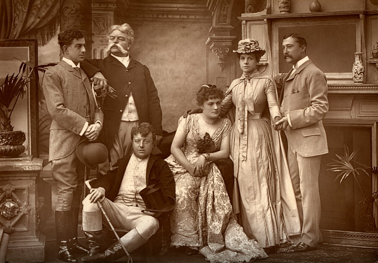 Die Drury Lane Company in A Run of Luck, im Drury Lane Theatre, London, 1886 von Barraud