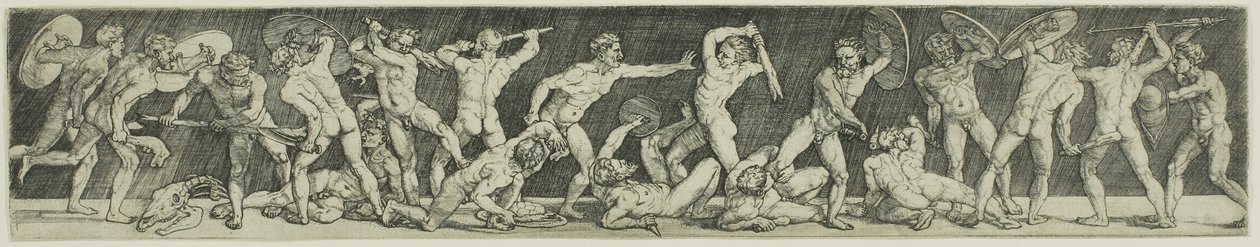 Schlacht der achtzehn nackten Männer von Barthel Beham