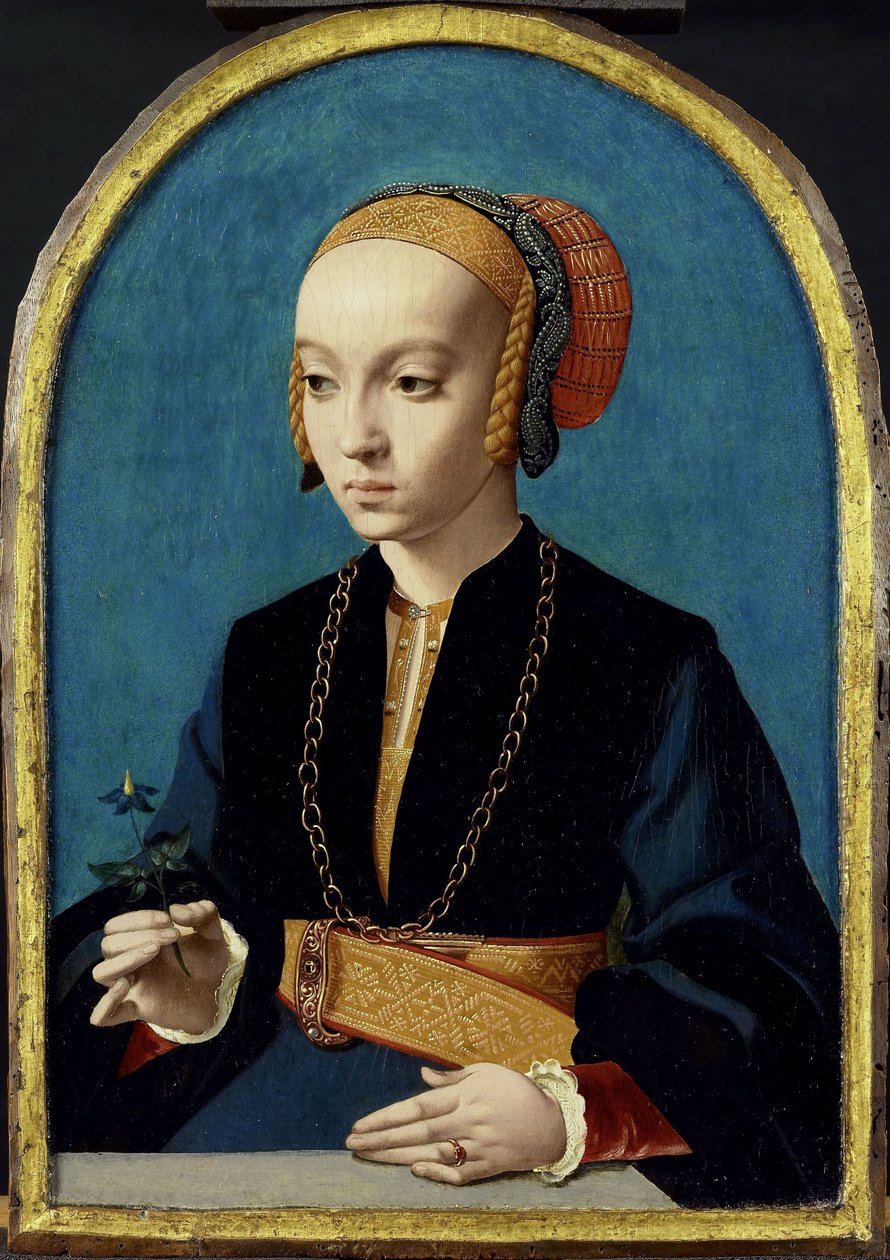 Porträt von Elisabeth Bellinghausen (ca. 1520-nach 1570) von Bartholomäus Bruyn (I)