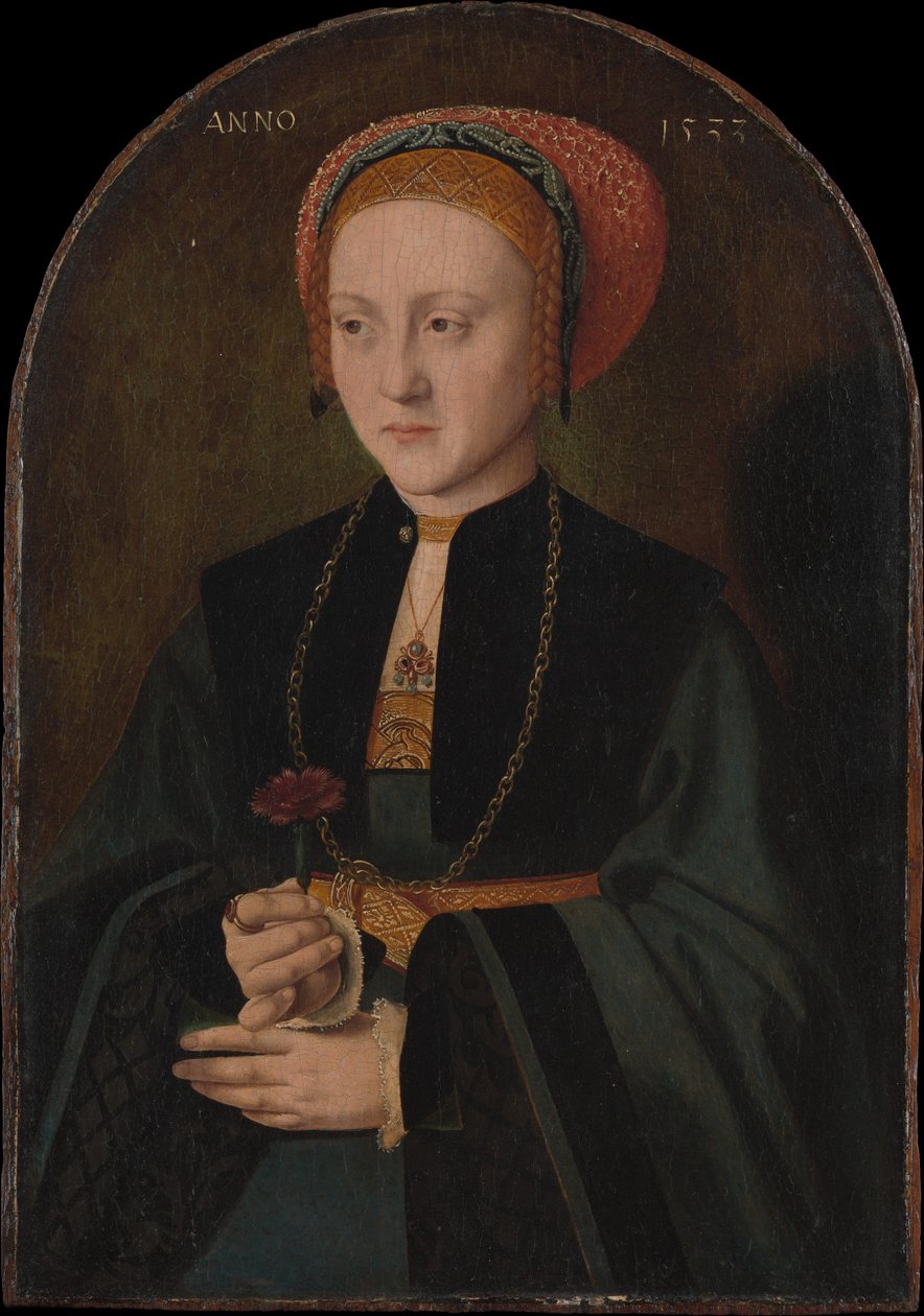 Porträt einer Frau, 1533 von Bartholomaeus Bruyn the Elder