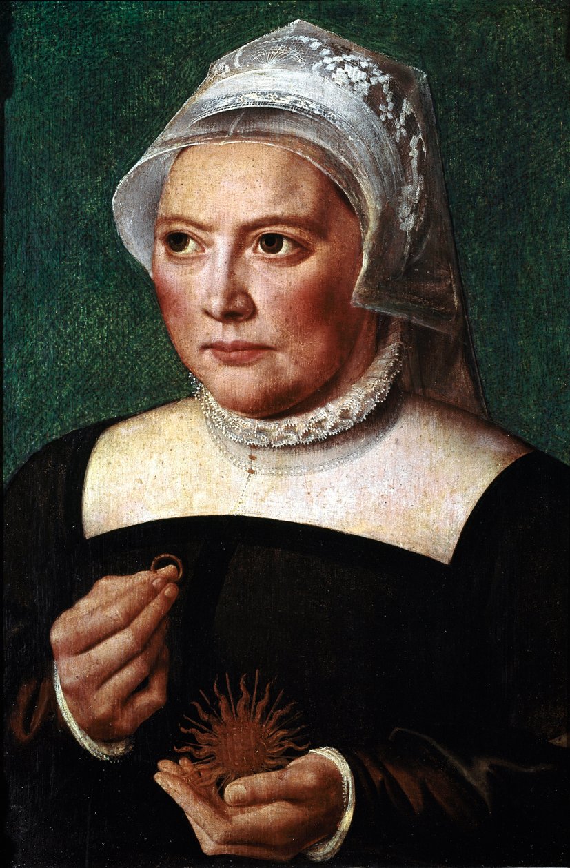 Porträt von Katharina von Bora (1499-1552), Ehefrau von Martin Luther von Bartholomaeus the Elder Bruyn