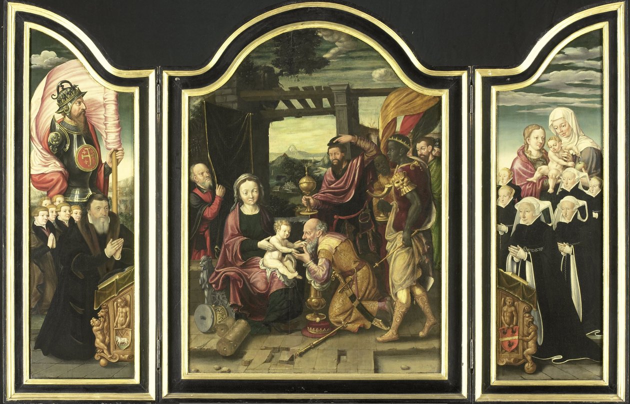 Triptychon mit der Anbetung der Könige von Bartholomaeus the Elder Bruyn