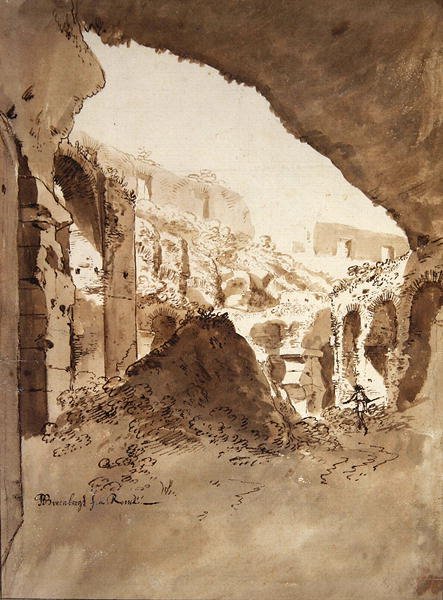 Ansicht des Inneren des Kolosseums von Bartholomeus Breenbergh