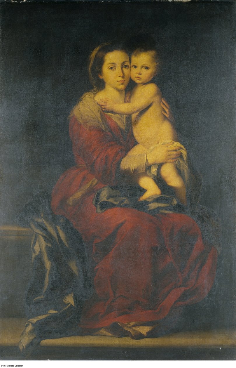 Nach Bartolomé-Esteban Murillo - Die Jungfrau und das Kind, ca. 1660 - ca. 1699 von Bartolomé Esteban Murillo
