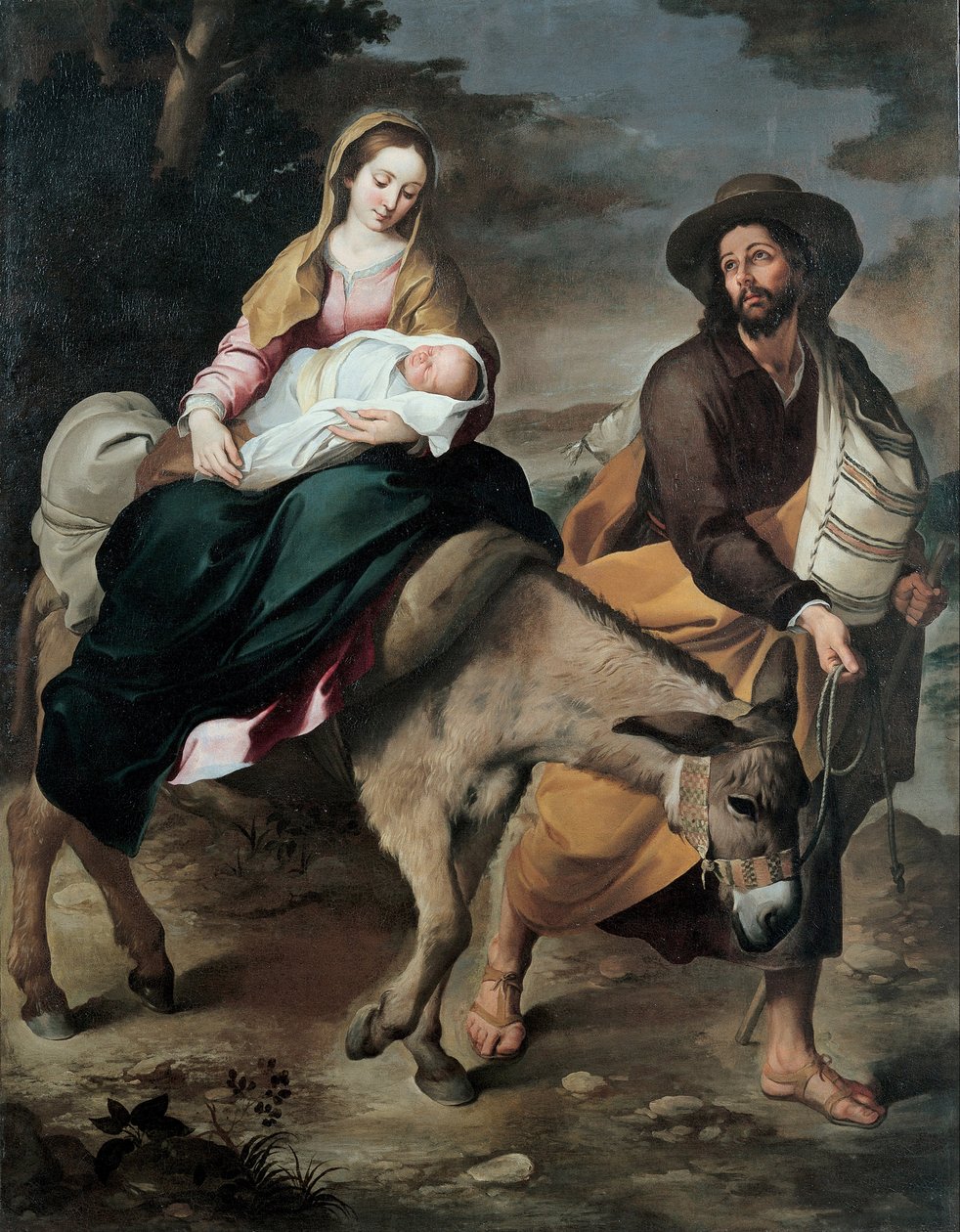 Die Flucht nach Ägypten, zwischen 1645 und 1649 von Bartolomé Esteban Murillo