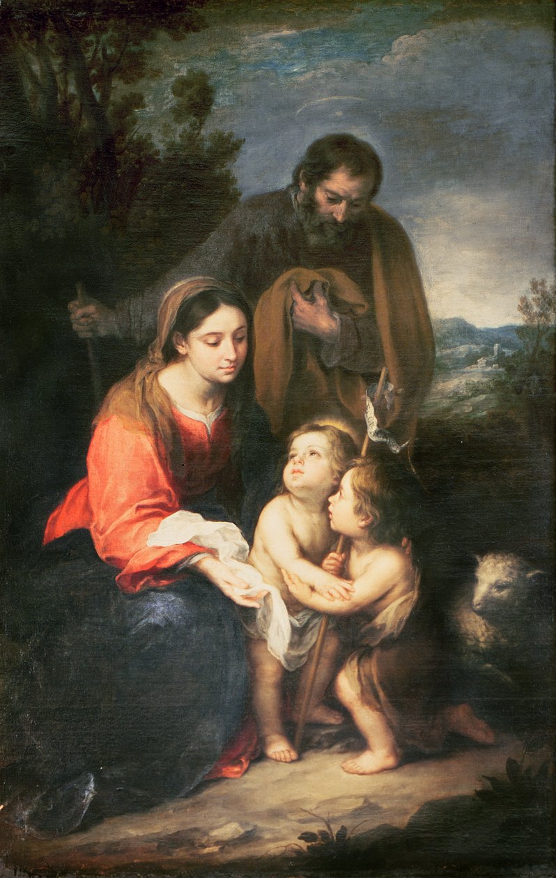 Die Heilige Familie mit dem kleinen Johannes von Bartolomé Esteban Murillo