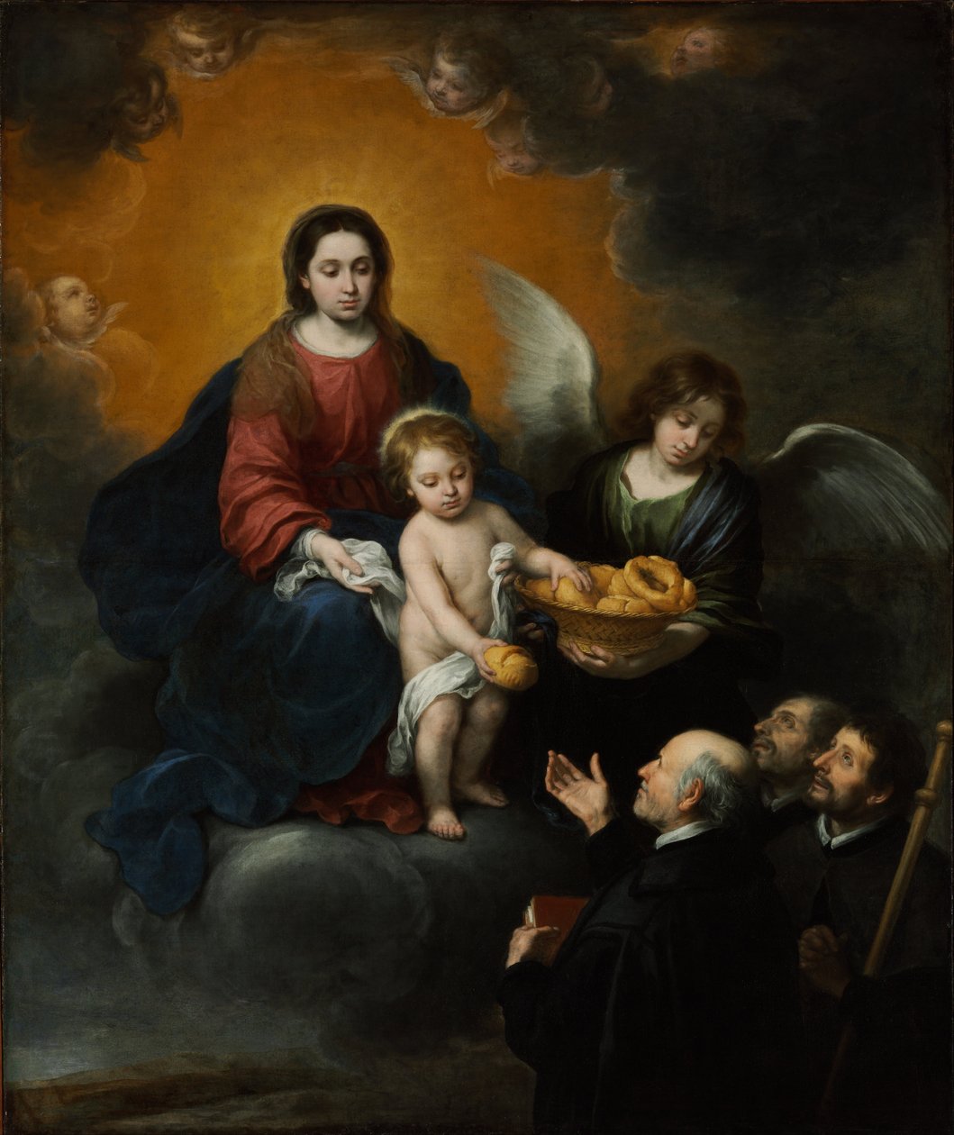 Christus verteilt Brot von Bartolomé Esteban Murillo