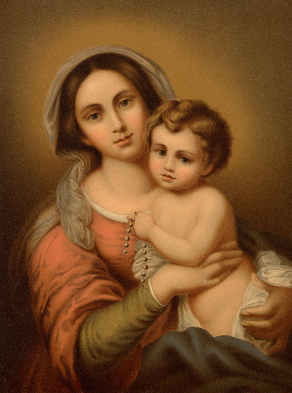 Madonna mit dem Kind von Bartolome Esteban after Murillo