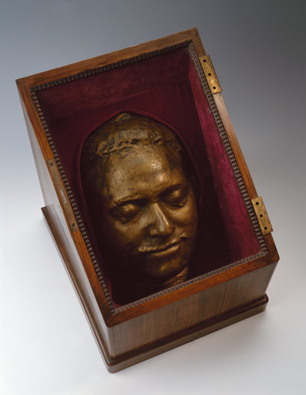 Totenmaske von Peter I., 1725 von Bartolomeo Carlo Rastrelli