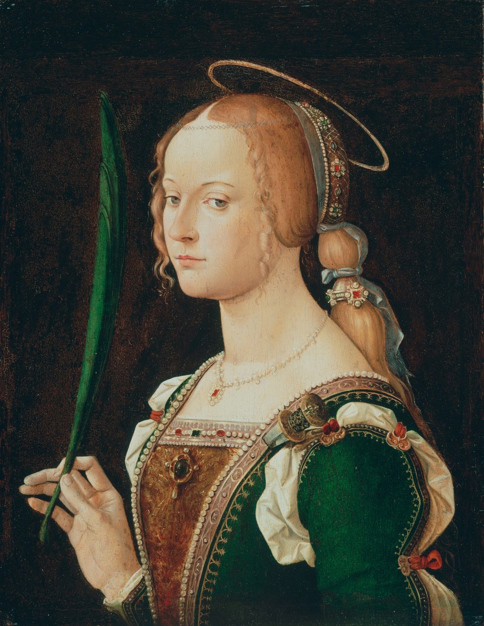 Die heilige Justina von Padua, ca. 1490 von Bartolomeo Montagna