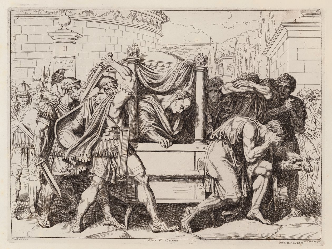 Tod des Cicero, 43 v. Chr. von Bartolomeo Pinelli
